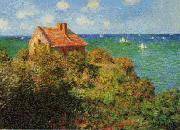 Claude Monet Fisherman's Cottage on the Cliffs Sweden oil painting artist
